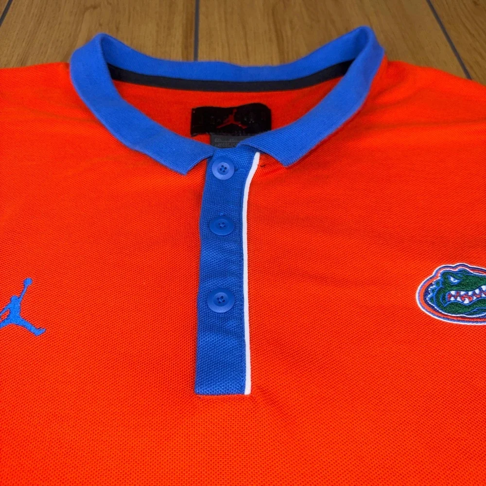 Jordan Florida Gators Team-Issued 4XL‎ Orange Blue Polo Shirt NCAA